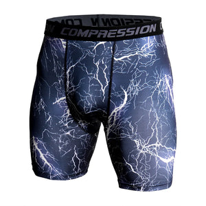 Men's Compression Shorts 3D Print Camouflage Sport Elastic Running Shorts