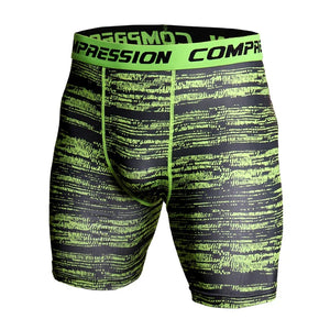 Men's Compression Shorts 3D Print Camouflage Sport Elastic Running Shorts