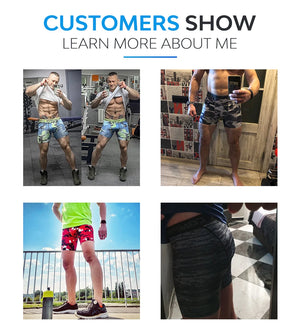 Men's Compression Shorts 3D Print Camouflage Sport Elastic Running Shorts